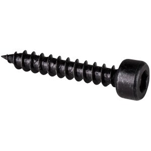 Main product image for M5 x 30mm Cap Head Wood Screws Black 100 Pcs. 081-312